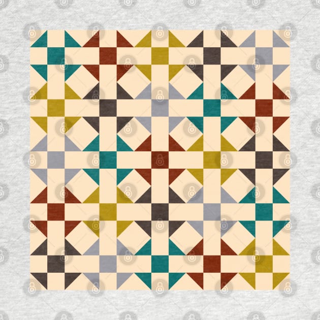 Geometric Pattern: Quilt: Autumn by Red Wolf